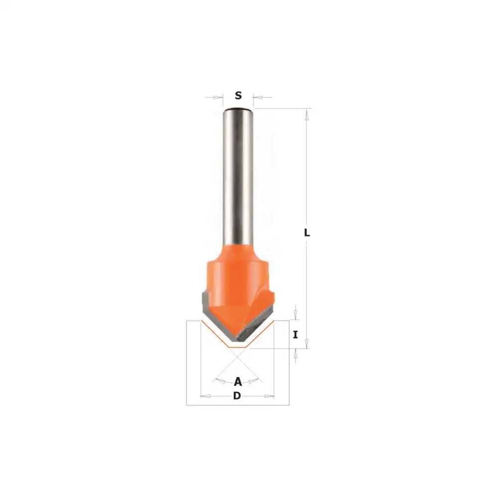 Фреза пазовая V-образная 90° для Alucobond® CMT 915.001.11