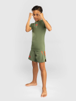 Рашгард детский Venum Contender Army Green/Orange S/S