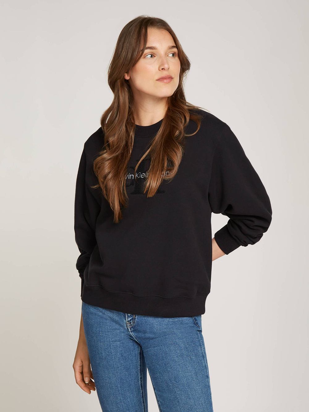 Худые Chenille Calvin Klein Jeans - черный(J20J224652)