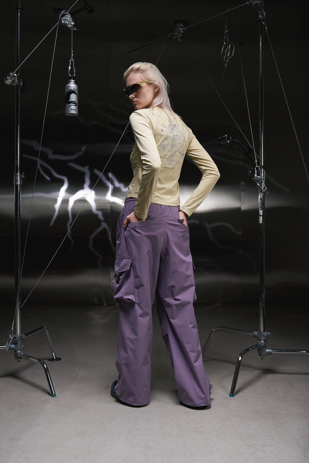 Брюки Nothomme Outdoor 3M Scotchgard Cargo Paratrooper Pants "Thin Vine Purple" Women's