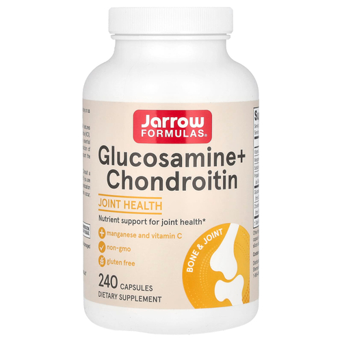 Jarrow Formulas, Глюкозамин с хондроитином, 240 капсул