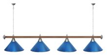 Лампа STARTBILLIARDS 4 пл. (плафоны золотые,штанга золотая,фурнитура золото)