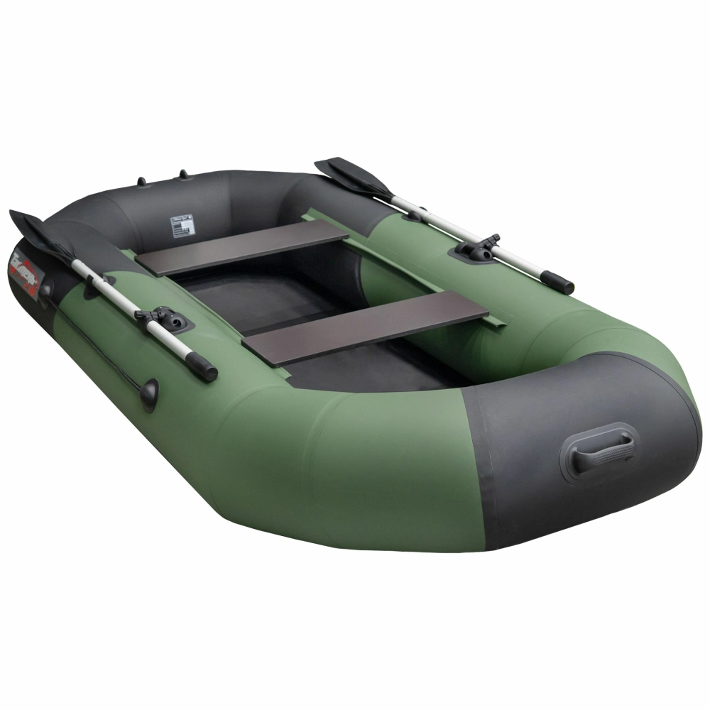 Лодка Таймень NX 270, 2700*1300*360 мм., цвет зеленый - черный