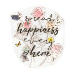 Термотрансфер "Spread happiness" 12.5х14.5 см, 1 шт, Gamma "M" №02 M-218