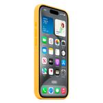 Силиконовый чехол с поддержкой MagSafe Apple Silicone Case для iPhone 15 Pro, Sunshine (Лучезарный желтый)