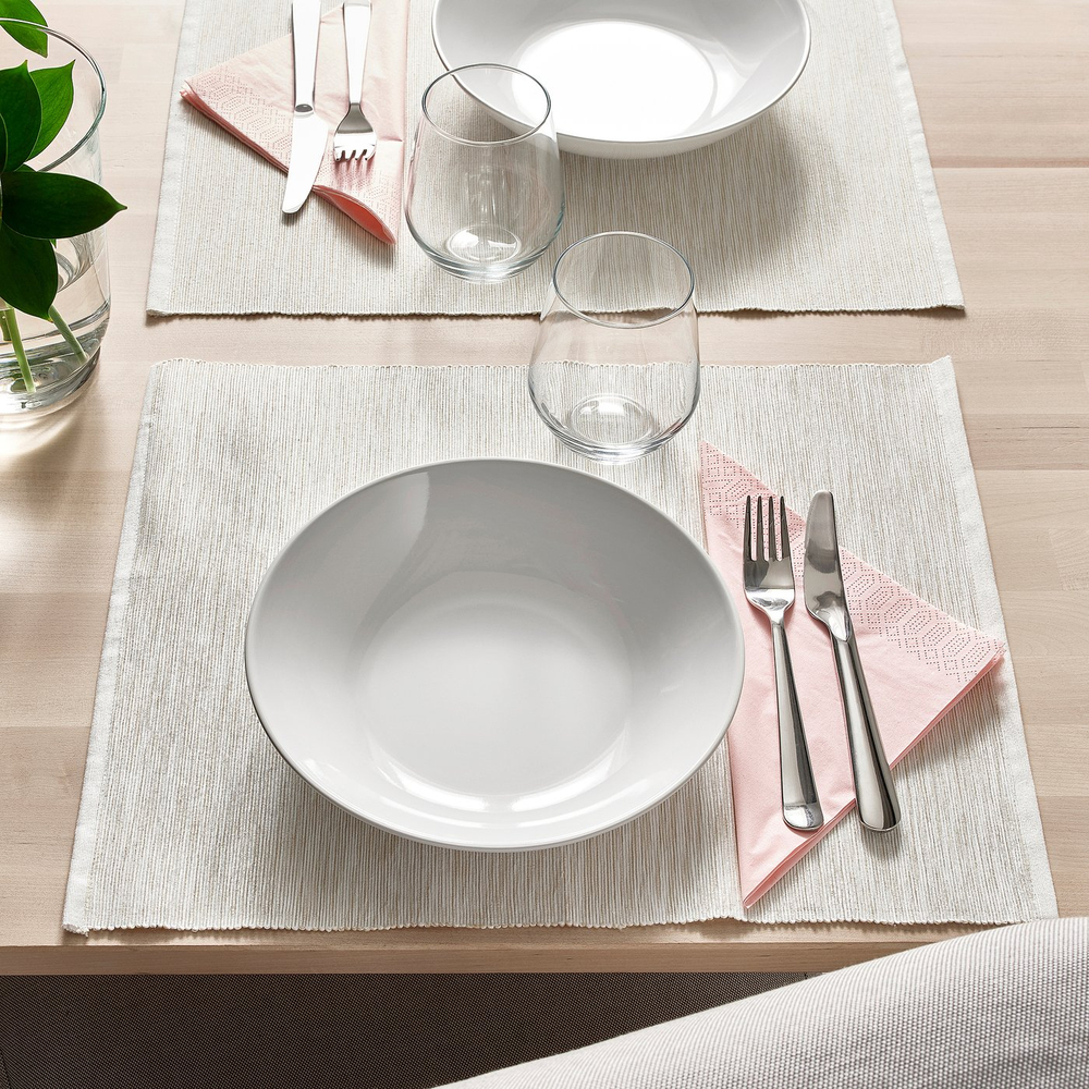 IKEA GODMIDDAG  (ИКЕА ГОДМИДДАГ)  -  Тарелка глубокая - белая 23 см