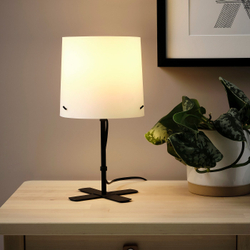 IKEA BARLAST  (ИКЕА БАРЛАСТ)  -  Лампа настольная - черный/белый 31 см