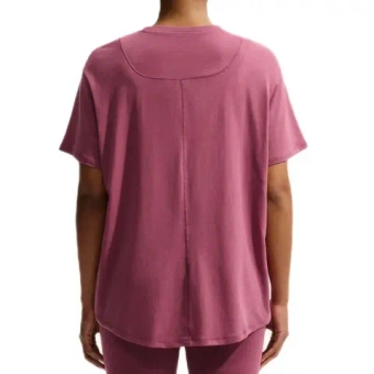 Nike One Relaxed Dri-Fit Short Sleeve - pink smoke/white