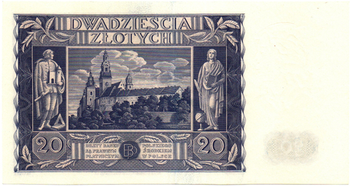 Банкнота Польша 20 злотых 1936 год