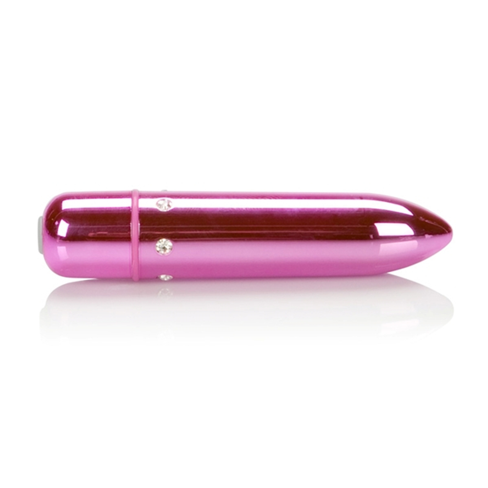 Розовая вибропуля с кристаллами High Intensity Pink