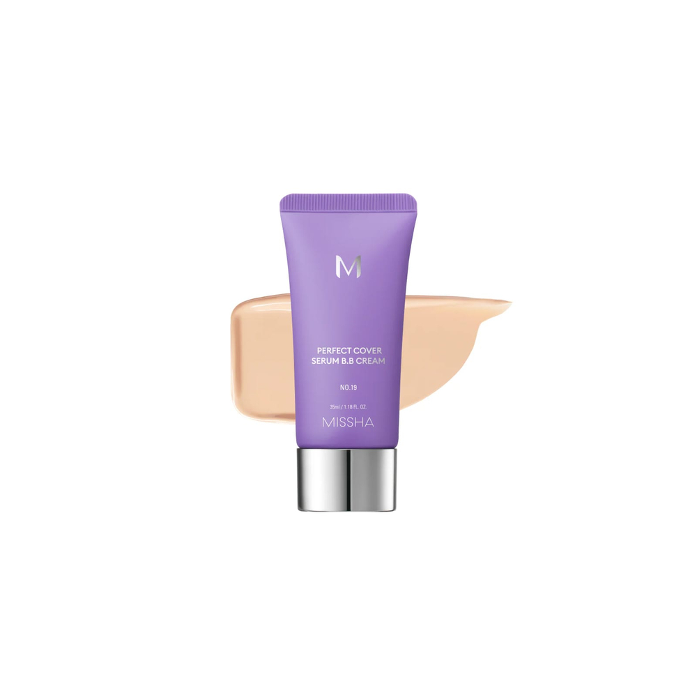 Missha, Perfect Cover Serum, BB-крем, № 19, слоновая кость, 35 мл (1,18 жидк. унции)