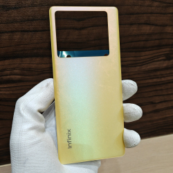 Крышка для Infinix Note 40 Pro Оригинальная (заднее стекло) цвет: Жёлтый / Золотой