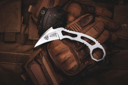 Нож Kizlyar Supreme REAPER N690 SW SK KS (StoneWash, Skeleton, Kydex Sheath)