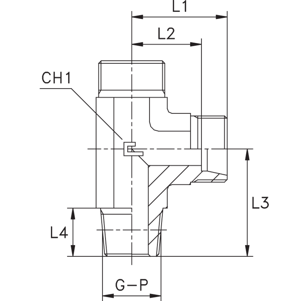 Штуцер FLC DL22 BSPT 3/4 (корпус)