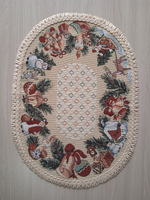 Декоративная гобеленовая салфетка Новогодние игрушки М 32*46