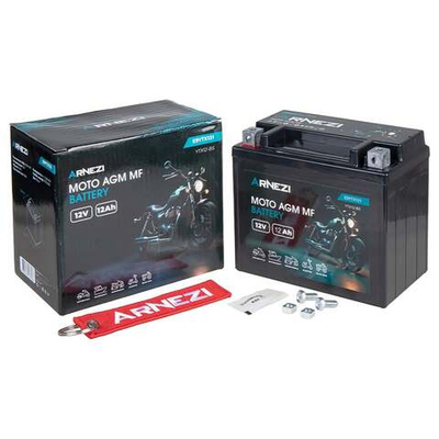 Аккумулятор ARNEZI мото AGM 12 А/ч прямой L+ 150x86x130 EN 150 А