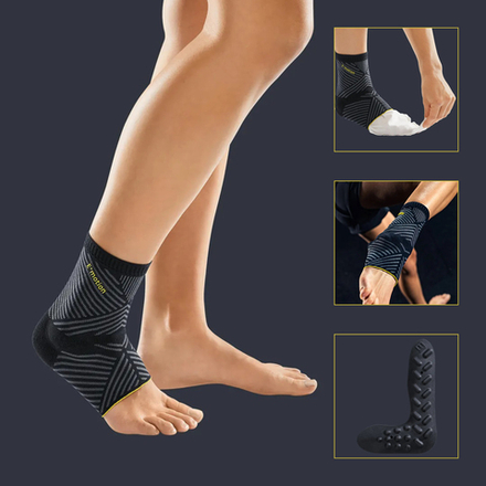 Бандаж голеностопный Levamed E+motion с силиконовыми вкладышами