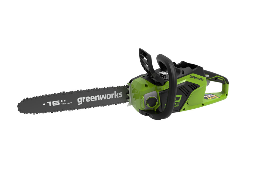 Пила аккумуляторная цепная Greenworks , 40V, 40 см, бесщеточная, до 1,8 КВт, без АКБ и ЗУ, 2005807