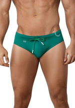 Зеленые принтованные плавки Malibu Swimsuit Brief (Размер: L) (Цвет: зеленый)