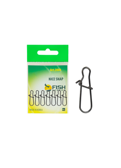 Застежка рыболовная Fish Crystal  Nice Snap 2004 №3 ( 5 упаковок )