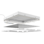Светильник LED с равномерной засветкой Clip-In Comfort 600x600x60 45Вт 4000К 90Ra IP54 Опал GENILED