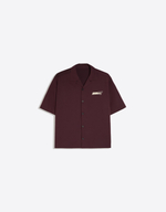 Мужская рубашка boxy fit с коротким рукавом и принтом, арт. 3070/054 - BERSHKA