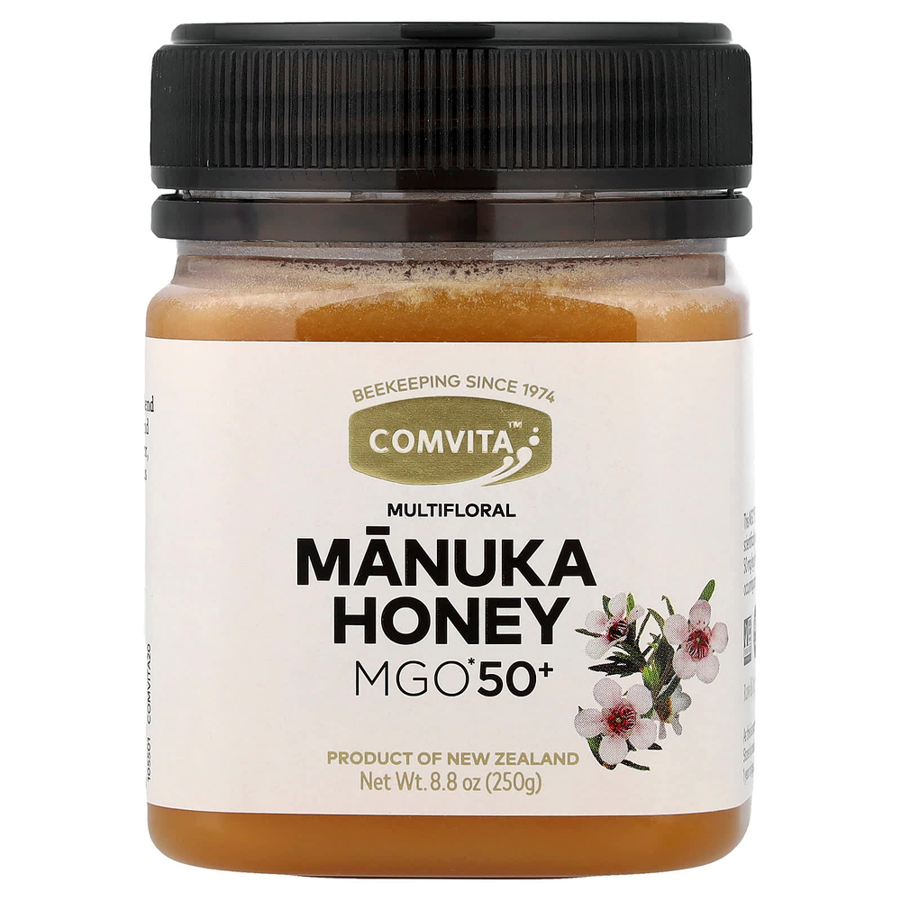 Comvita, Многоцветковый мед манука, MGO 50+, 250 г (8,8 унции)