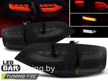 Задние фонари smoke black led bar  для Audi A4 B8