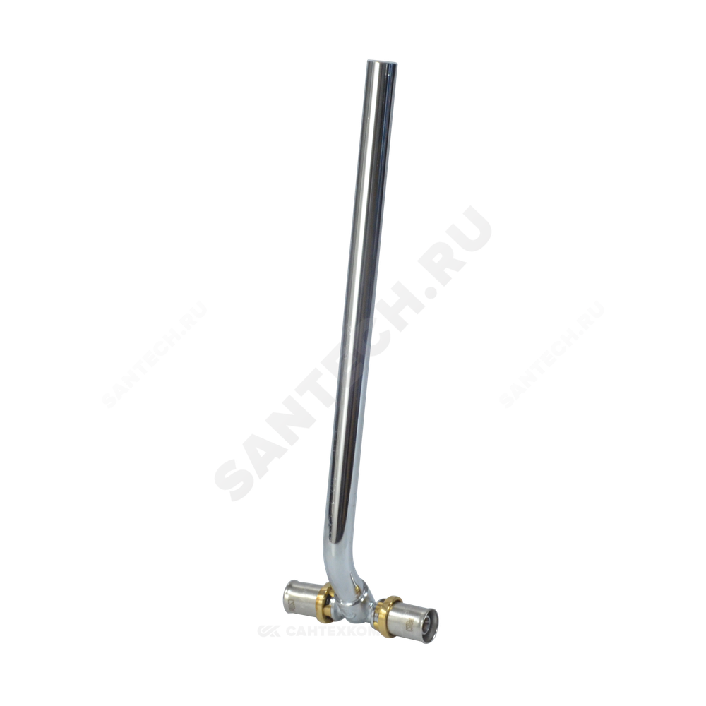 Тройник МП/PE-X для подключения труб к радиатору латунь пресс Дн 16 RM158 Giacomini RM158X034