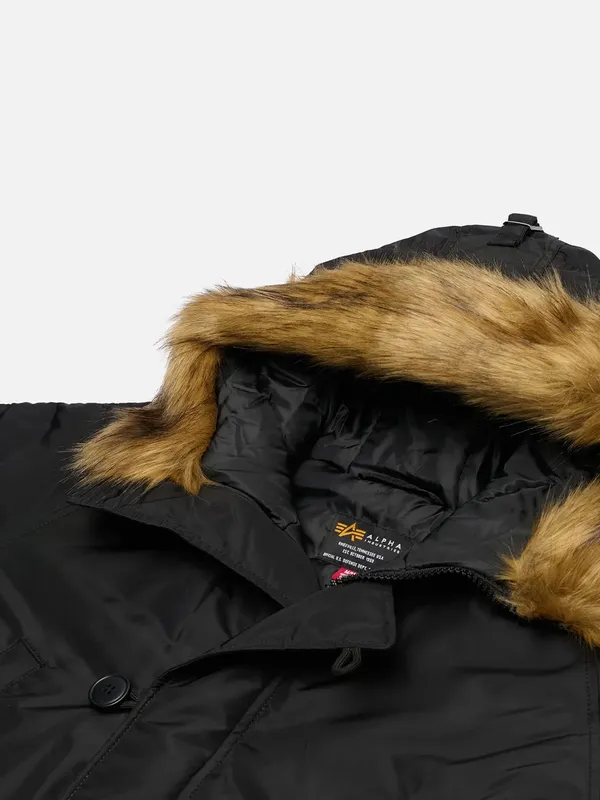 Куртка утепленная мужская ALPHA INDUSTRIES N-3B RELAXED FIT PARKA (OXFORD LOGO)