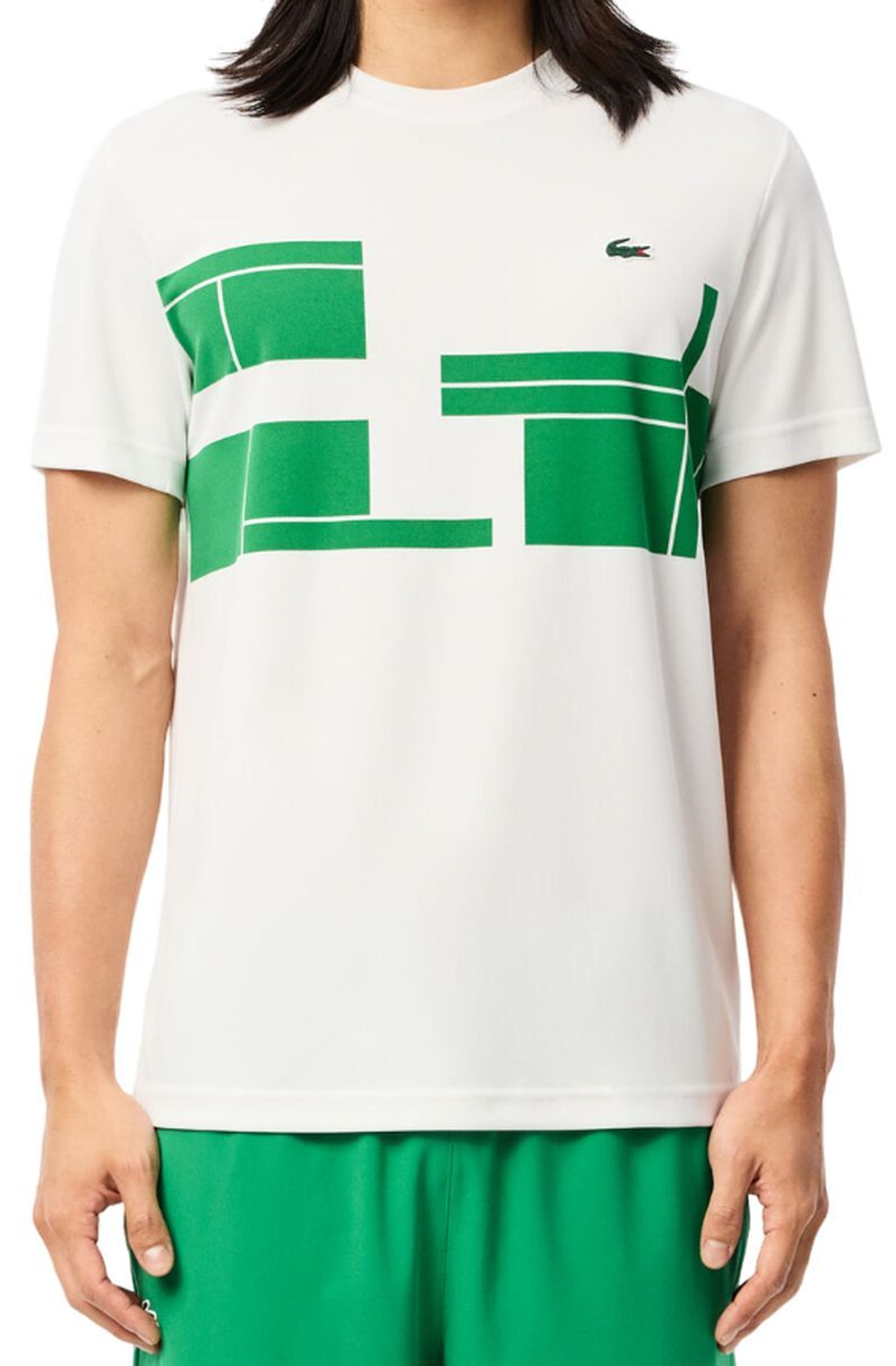 Мужская теннисная футболка Lacoste Tennis x Novak Djokovic - белый