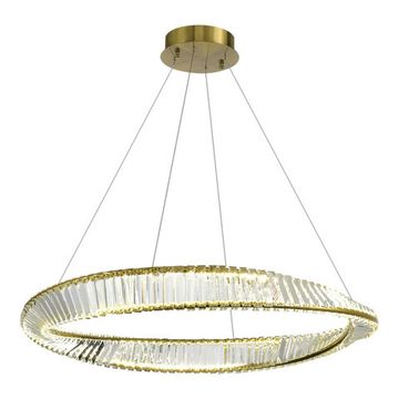 Светильник подвесной LED 58W 4000K SL6204.321.01 латунь/прозрачный Ritorto ST-Luce