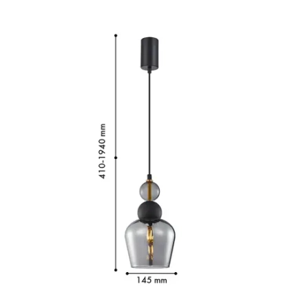 Подвес Vinglas 4340-1P, 1*E27*40W. ТМ F-Promo