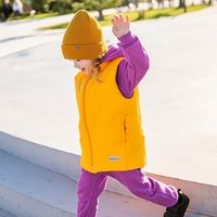 Жилет стеганый на молнии "Горчица"