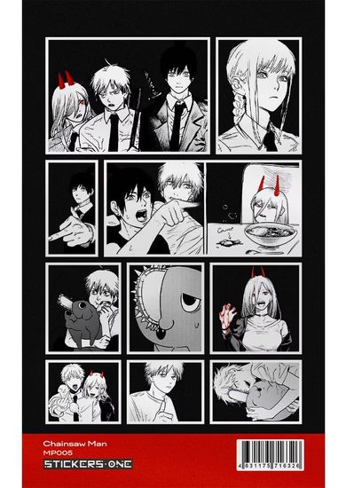 Стикерпак А6 CHAINSAW MAN