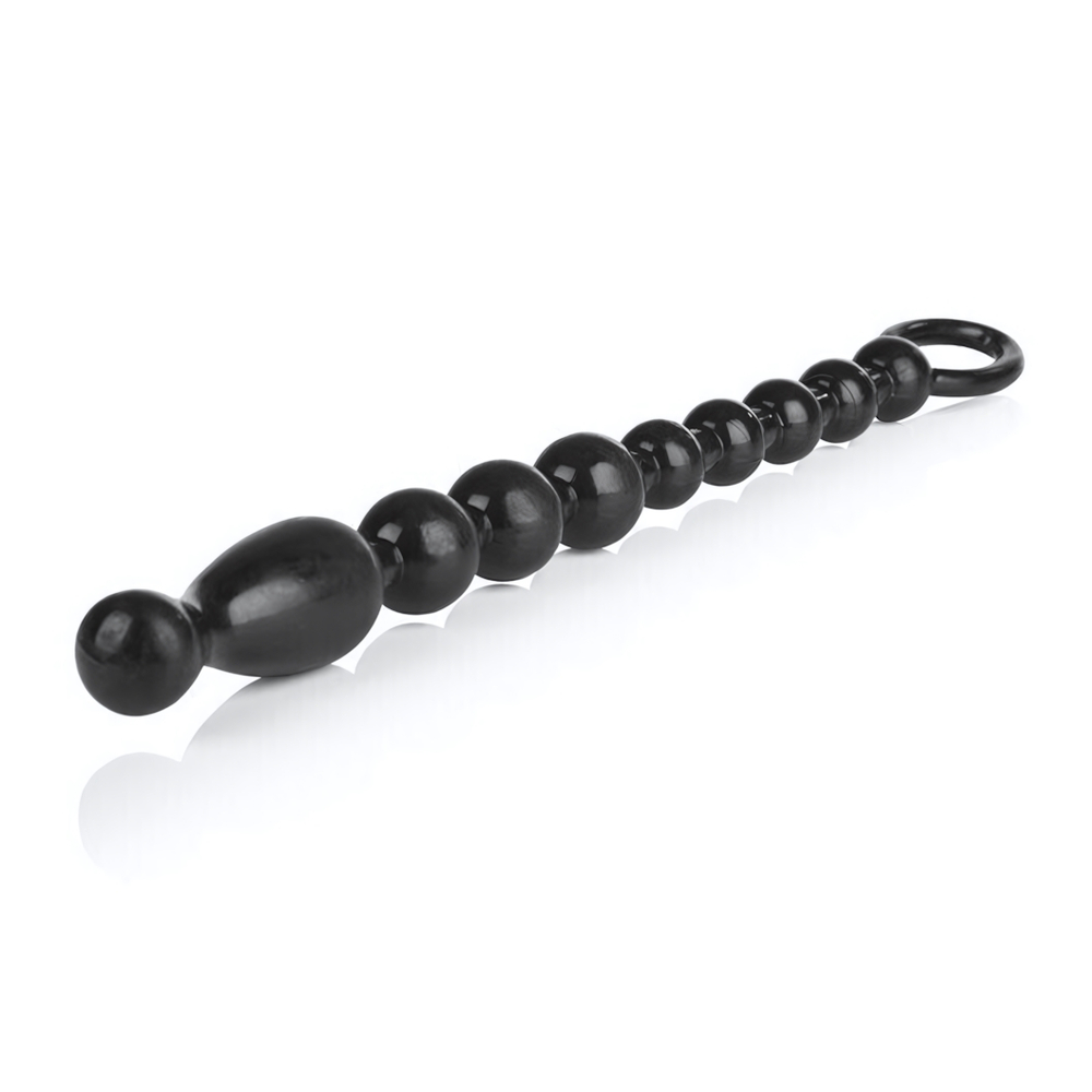 Гибкая анальная цепочка Colt Max Beads (Цвет: черный)