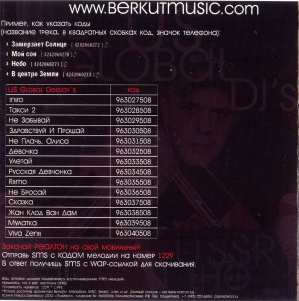 US Global DJ's / Back In The USSR (CD)