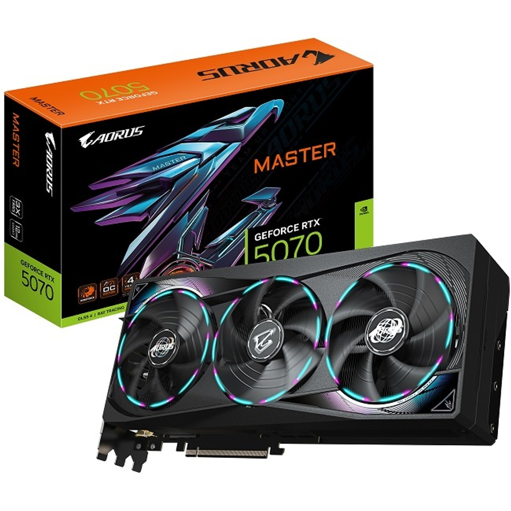 Видеокарта GIGABYTE GeForce RTX 5070 AORUS MASTER 12GB (GV-N5070AORUS M-12GD)