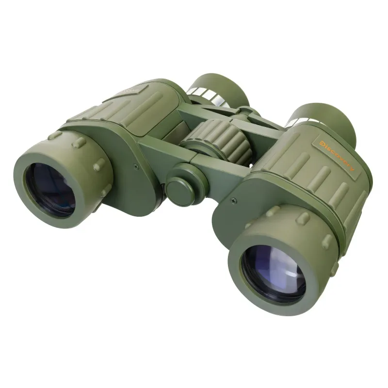 Бинокль Discovery Field 8x42, вид сверху, защитные прорезиненные кольца