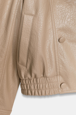 ZARA БОМБЕР С ВОРОТНИКОМ-СТОЙКОЙ — ZW COLLECTION, ЖЕЛТЫЙ