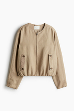 Куртка-бомбер с льном - H&M