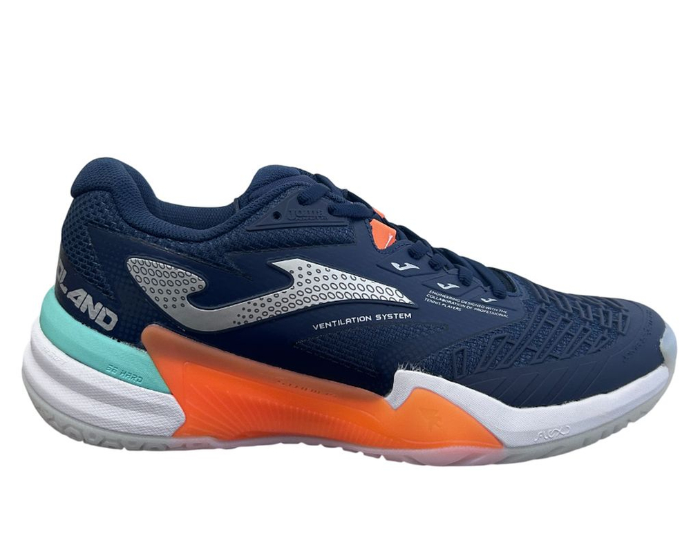 Мужские кроссовки теннисные Joma Roland Men 2603 All Court - navy blue/orange