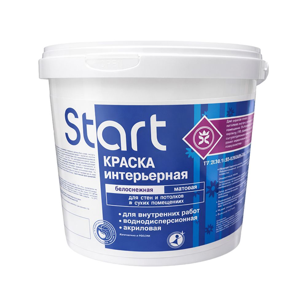 В/д интерьерная белоснеж. START 1кг (Сайвер) В/д интерьерная белоснеж. START 1кг (Сайвер)