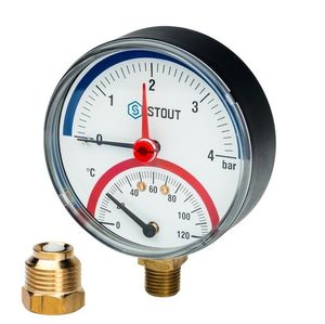 Термоманометры радиальные Stout SIM-1006