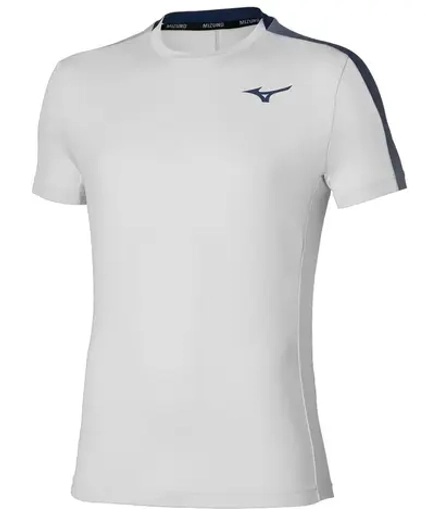 Теннисная футболка Mizuno Tennis Short-Sleeve - cloudscape