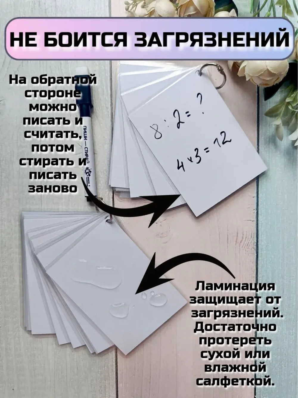 Обучающие карточки "Умножение" и "Деление"