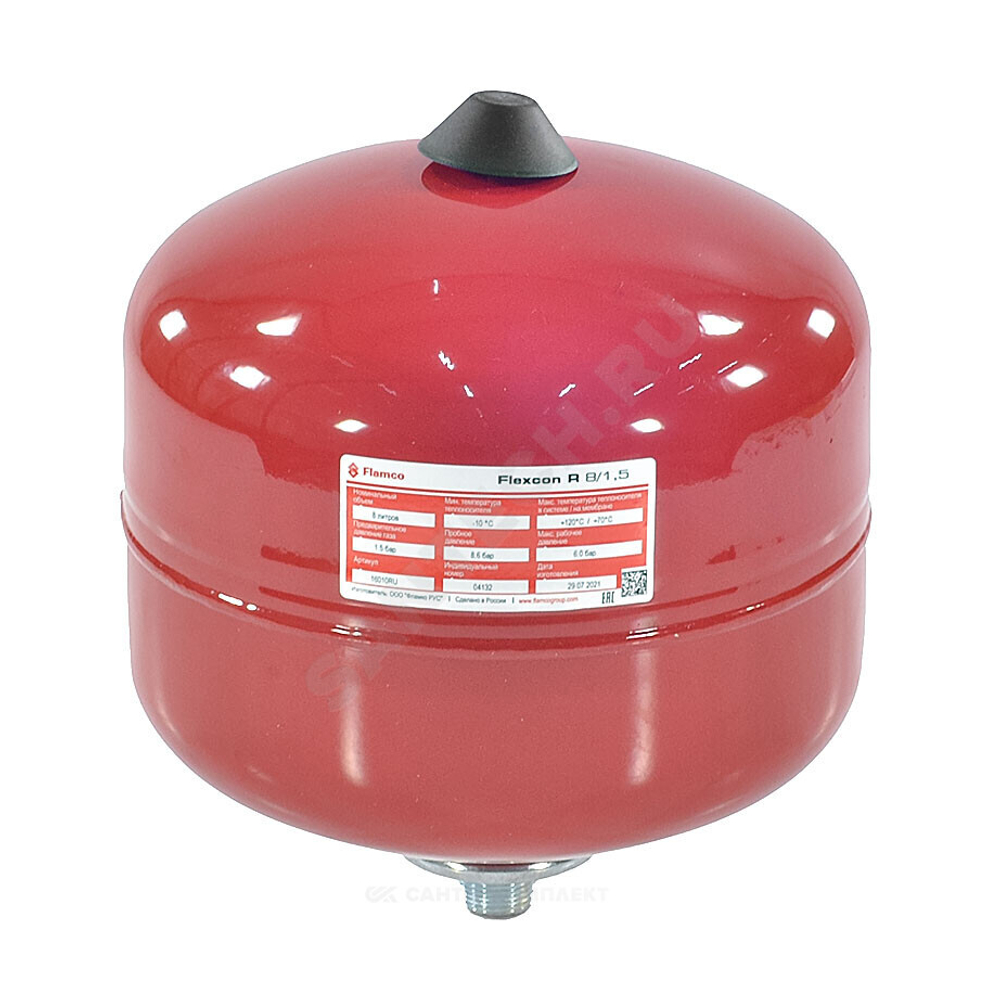 Бак расширительный мембранный для отопления 425 л 6 бар 1" НР Flexcon R Flamco 16423RU