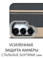 Дизайнерский чехол для SAMSUNG GALAXY S25 (не ULTRA / PLUS / FE!) с камерой-подставкой и MagSafe