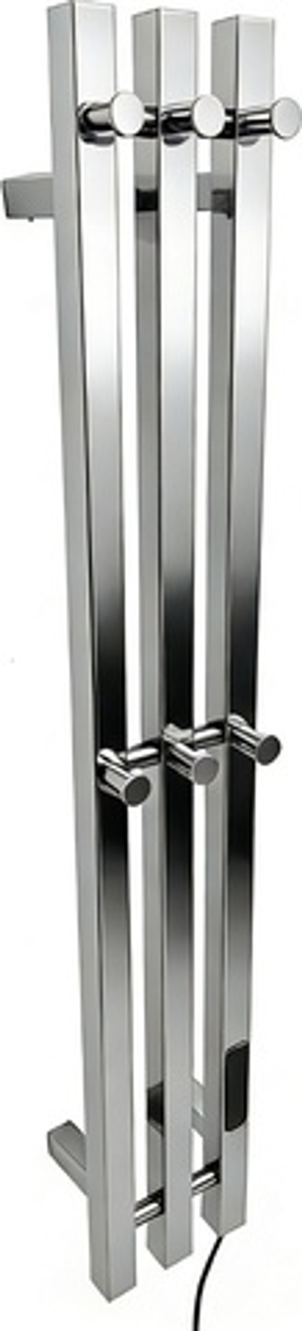 Полотенцесушитель электрический Rein Trio Cube-Nickel 1200*150 мм