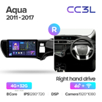 Teyes CC3L 9"для Toyota Aqua 2011-2017